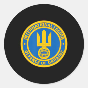 International Legion of Territorial Defence of Ukr Classic Round Sticker