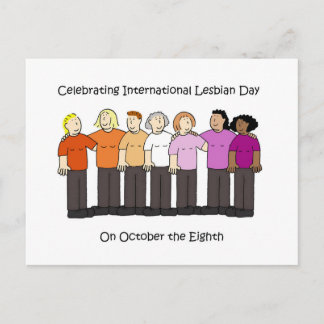 International Lesbian Day October 8th Postcard