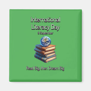 International Literacy Day. Dream Big. Magnet