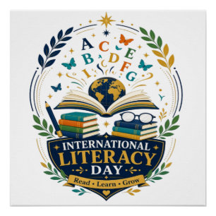 International Literacy Day Read Learn  Poster