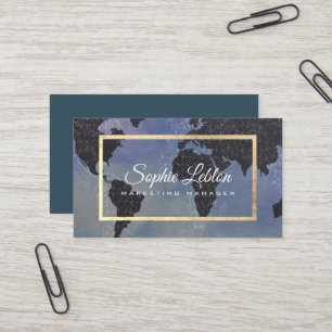 International map   marketing manager business card