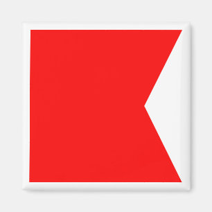 International Maritime Signal Flag BRAVO Magnet