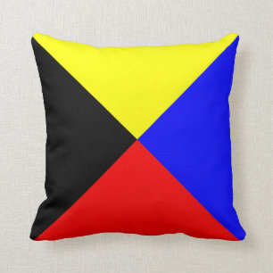 International maritime signal flag letter nautical cushion