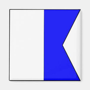International maritime signal flag letter nautical magnet