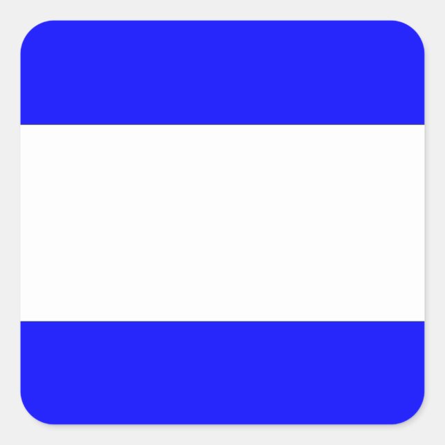 International maritime signal flag letter nautical square sticker (Front)
