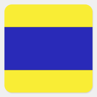International maritime signal flag letter nautical square sticker