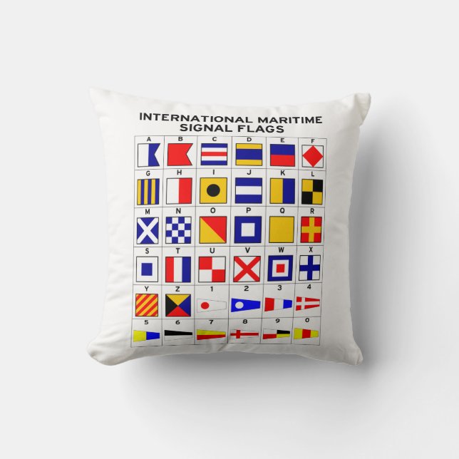International Maritime Signal Flags Cushion (Front)