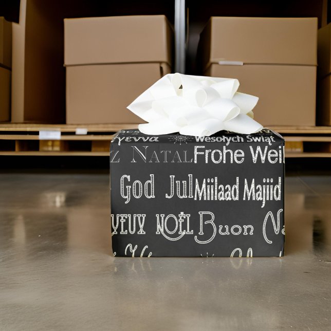 International Merry Christmas Tree Wrapping Paper (Creator Uploaded)