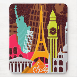 International Monuments Mouse Mat