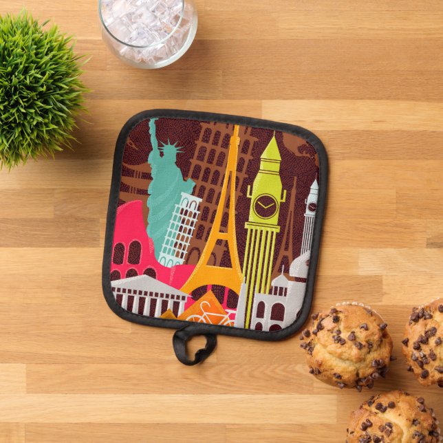 International Monuments Pot Holder (Top Down)