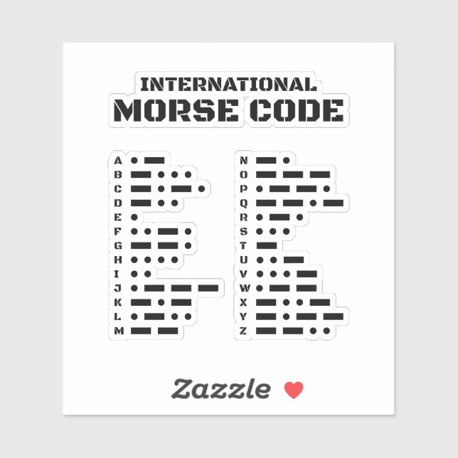 International Morse Code (Sheet)