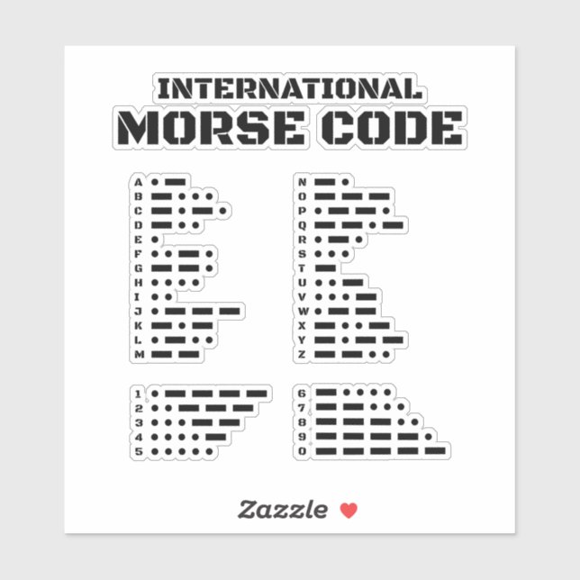 International Morse Code (Sheet)