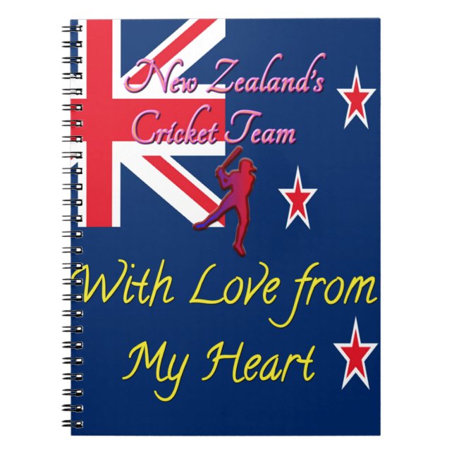 International New Zealand Cricket Notebook (Front)