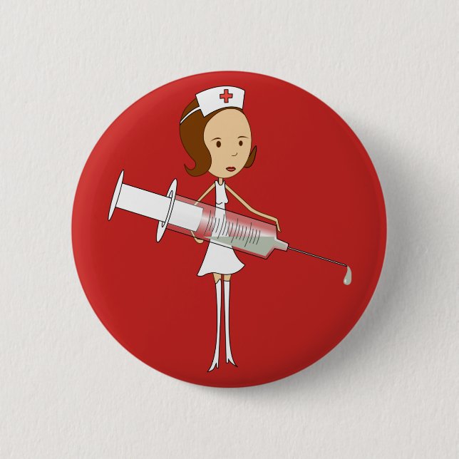 International Nurses Day 6 Cm Round Badge (Front)