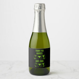 International Nurses Day Sparkling Wine Label