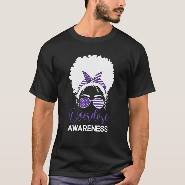 International Overdose Awareness Day 2022 Purple R T-Shirt (Front)