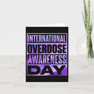 International Overdose Awareness Day 3 Card