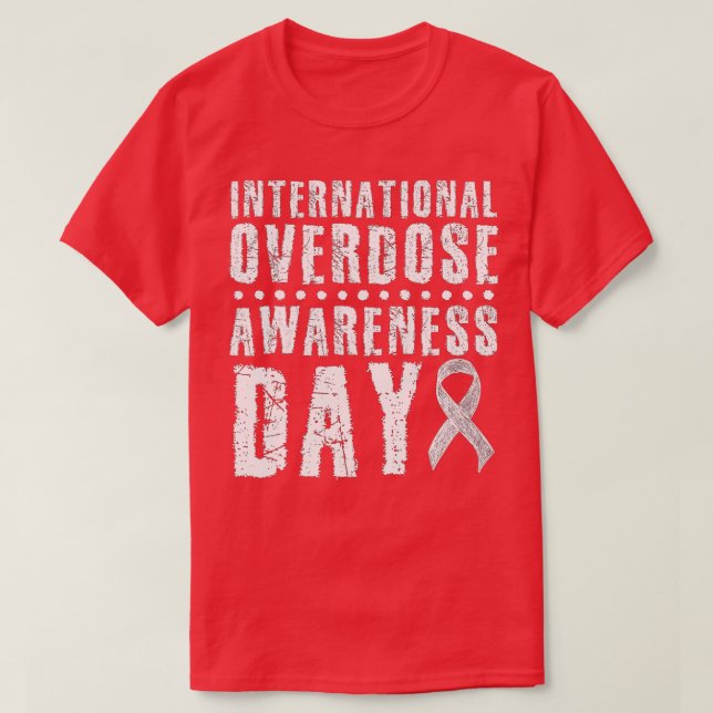 International Overdose Awareness Day I Wear Purple T-Shirt (Design Front)