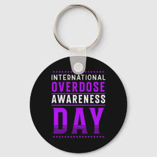 International Overdose Awareness Day - Purple 1 Key Ring