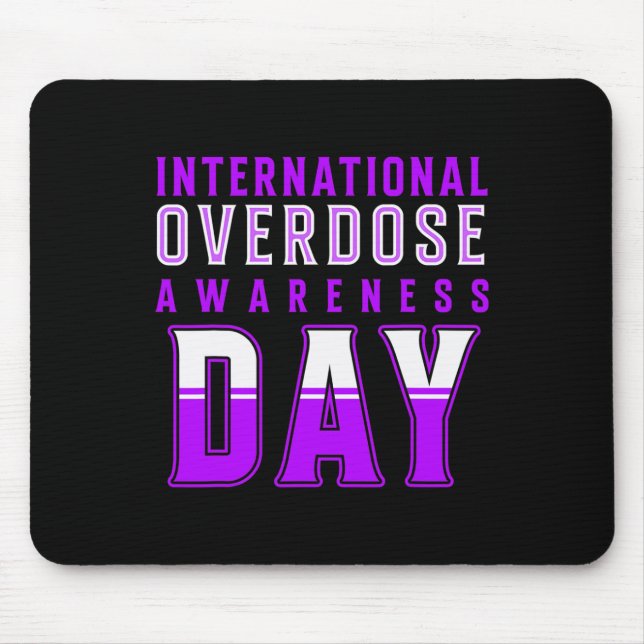 International Overdose Awareness Day - Purple  Mouse Mat (Front)