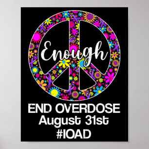 International Overdose Awareness Day Purple Peace Poster