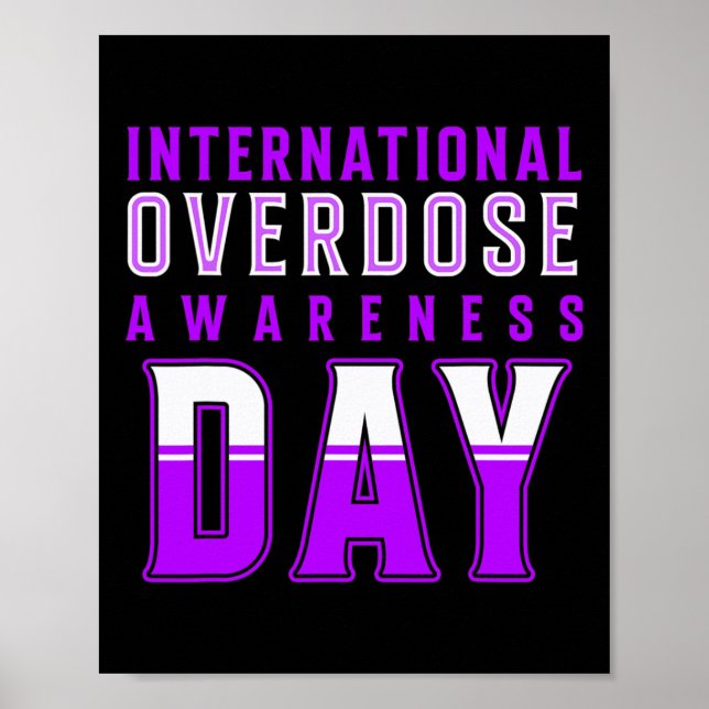 International Overdose Awareness Day - Purple  Poster (Front)