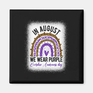 International Overdose Awareness Day Purple Rainbo Magnet