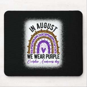 International Overdose Awareness Day Purple Rainbo Mouse Mat