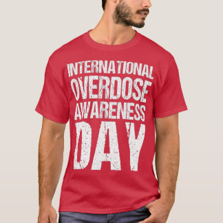 International Overdose Awareness Day Purple Rainbo T-Shirt