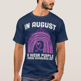 International Overdose Awareness Day Purple Rainbo T-Shirt