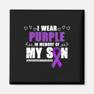 International Overdose Awareness Wear Purple Ribbo Magnet