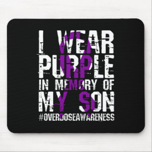 International Overdose Awareness Wear Purple Ribbo Mouse Mat