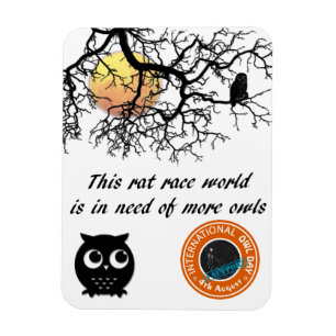 International Owl Day-4th August-Endangered Specie Magnet