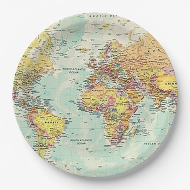 International Party 9” Paper Plate (Front)