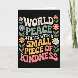 International Peace Day Insring World Kindness Day Card
