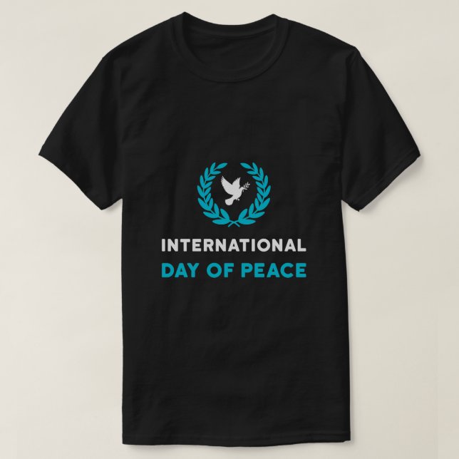 international peace day t shirt-world peace day t  T-Shirt (Design Front)