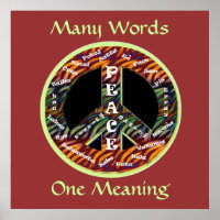 International Peace Sign Poster