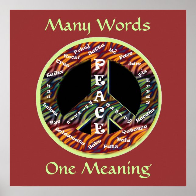 International Peace Sign Poster (Front)