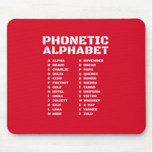 International Phonetic Alphabet Canada Mouse Mat
