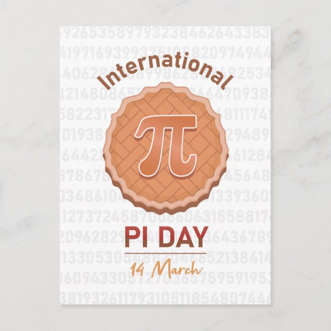 International Pi Day Postcard (Front)