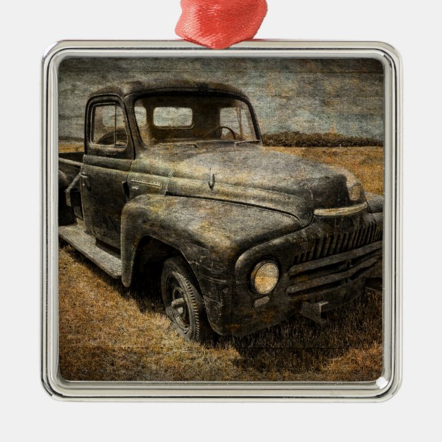 International Pickup Metal Tree Decoration (Front)