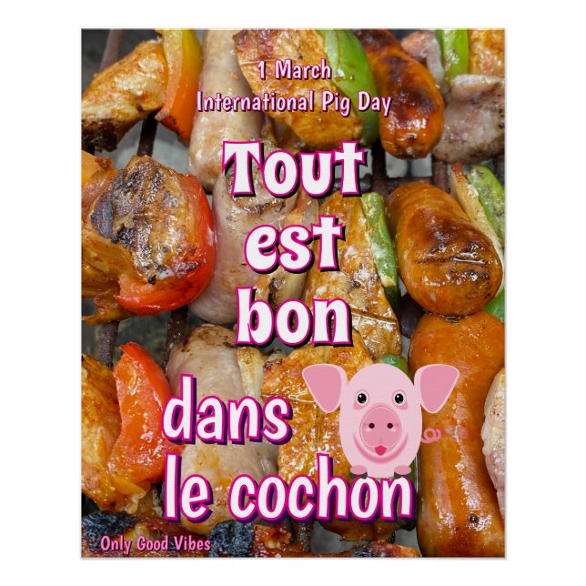 International Pig Day Poster (Front)