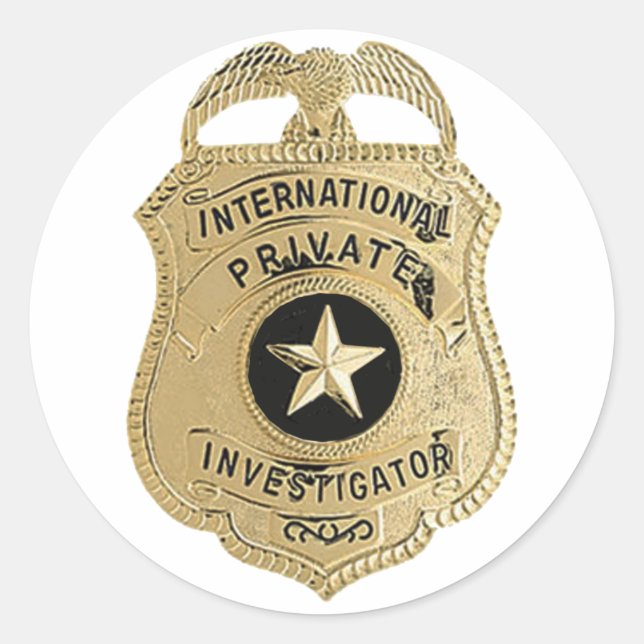 International Private Investigator Classic Round Sticker (Front)