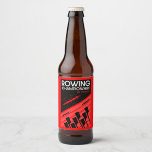 International rowing beer bottle label