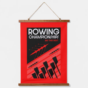 International rowing hanging tapestry