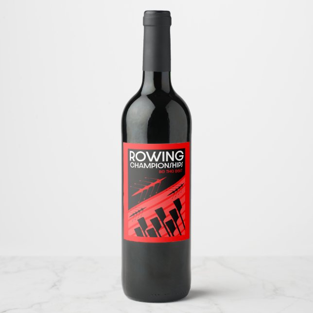 International rowing wine label (Front)