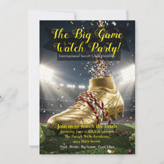 International Soccer Championship Watch Party Invitation