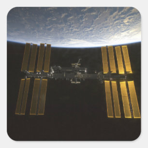International Space Station 10 Square Sticker