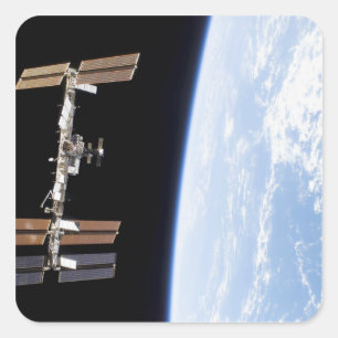 International Space Station 12 Square Sticker