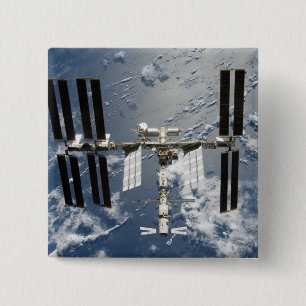 International Space Station 14 15 Cm Square Badge